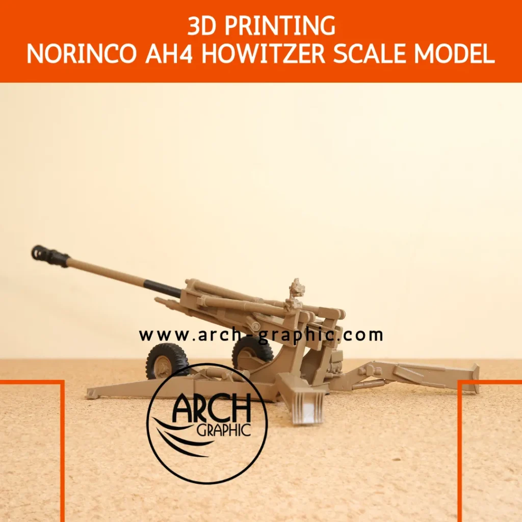 3D Printing Norinco AH4 Howitzer Scale Model