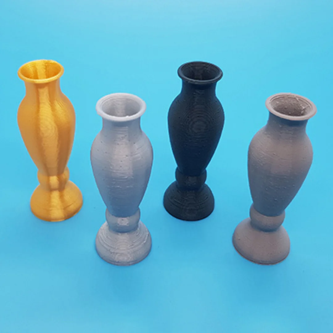 Queen Vase models displayed together, showing their shape and open rims.