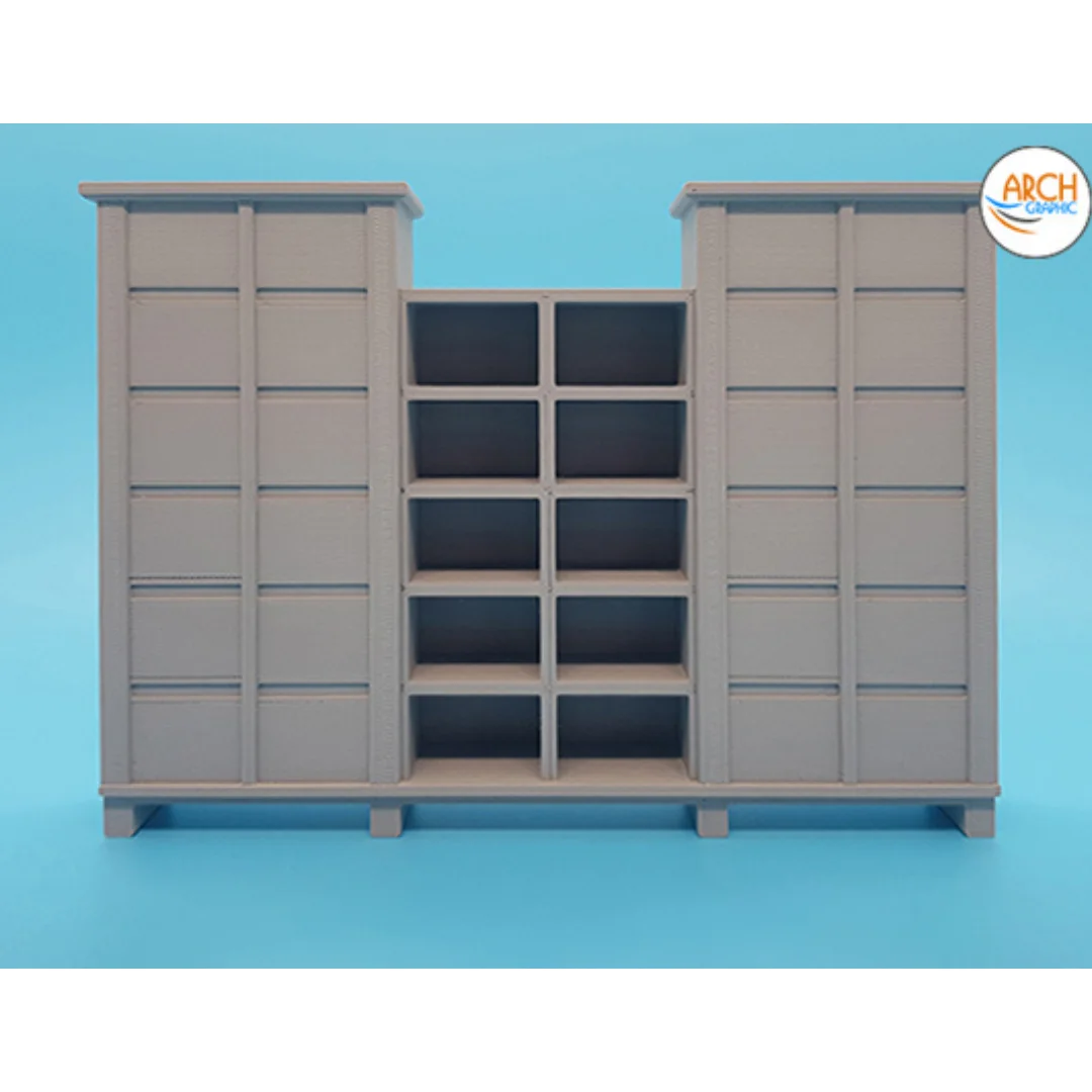 Front view of the jullia medium cabinet model scale 1:20.