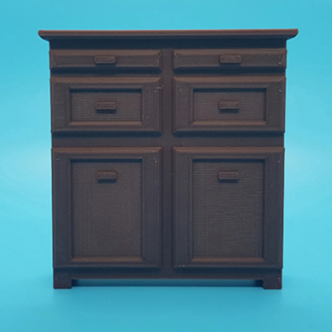 King-2 Cabinet miniature at 1:20 scale, shown from the front.