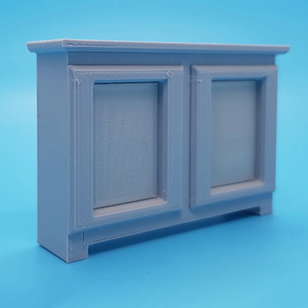 Angled view of the king-3 cabinet model scale 1:20.