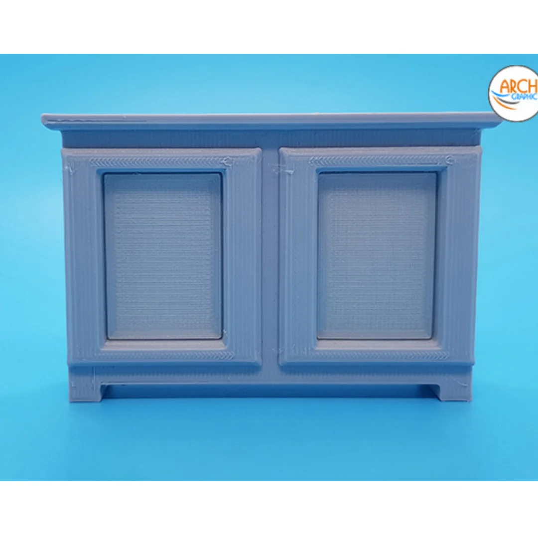 Front view of the king-3 cabinet model scale 1:20.