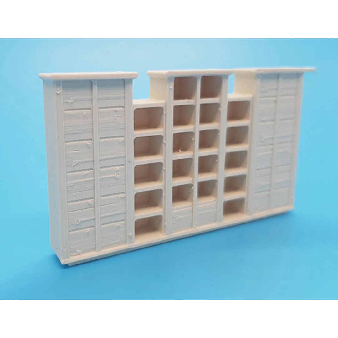 Jullia Large Cabinet miniature model showing its shelving and cabinet design at 1:50 scale.