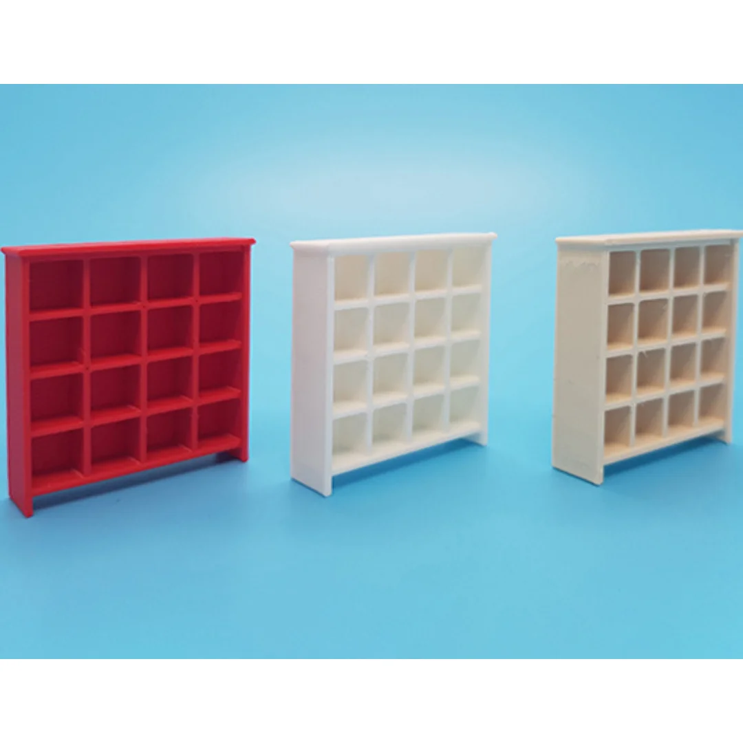 Tomnes Large Shelves miniature models displayed together at 1:50 scale.