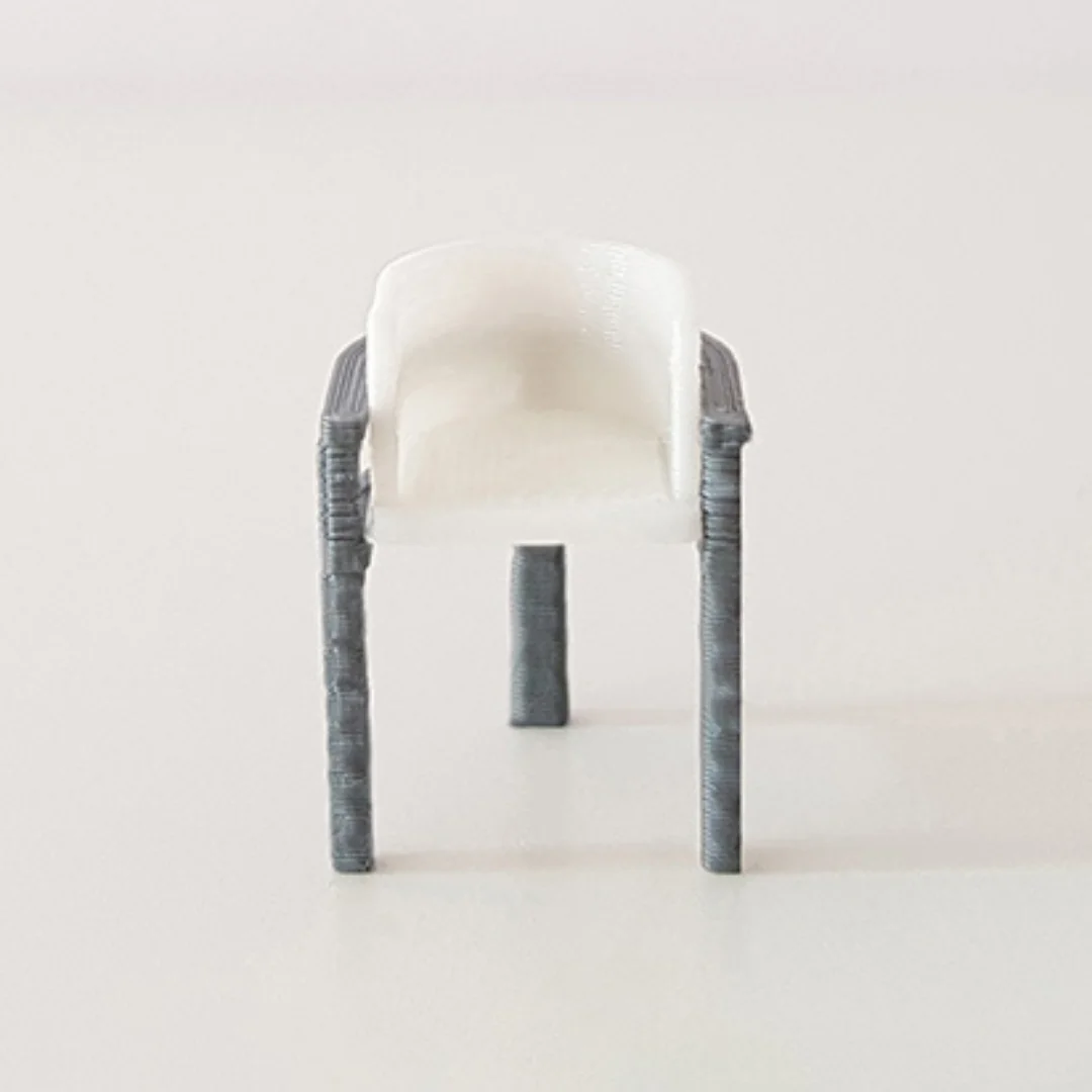 Reception Chair miniature model at 1:50 scale.