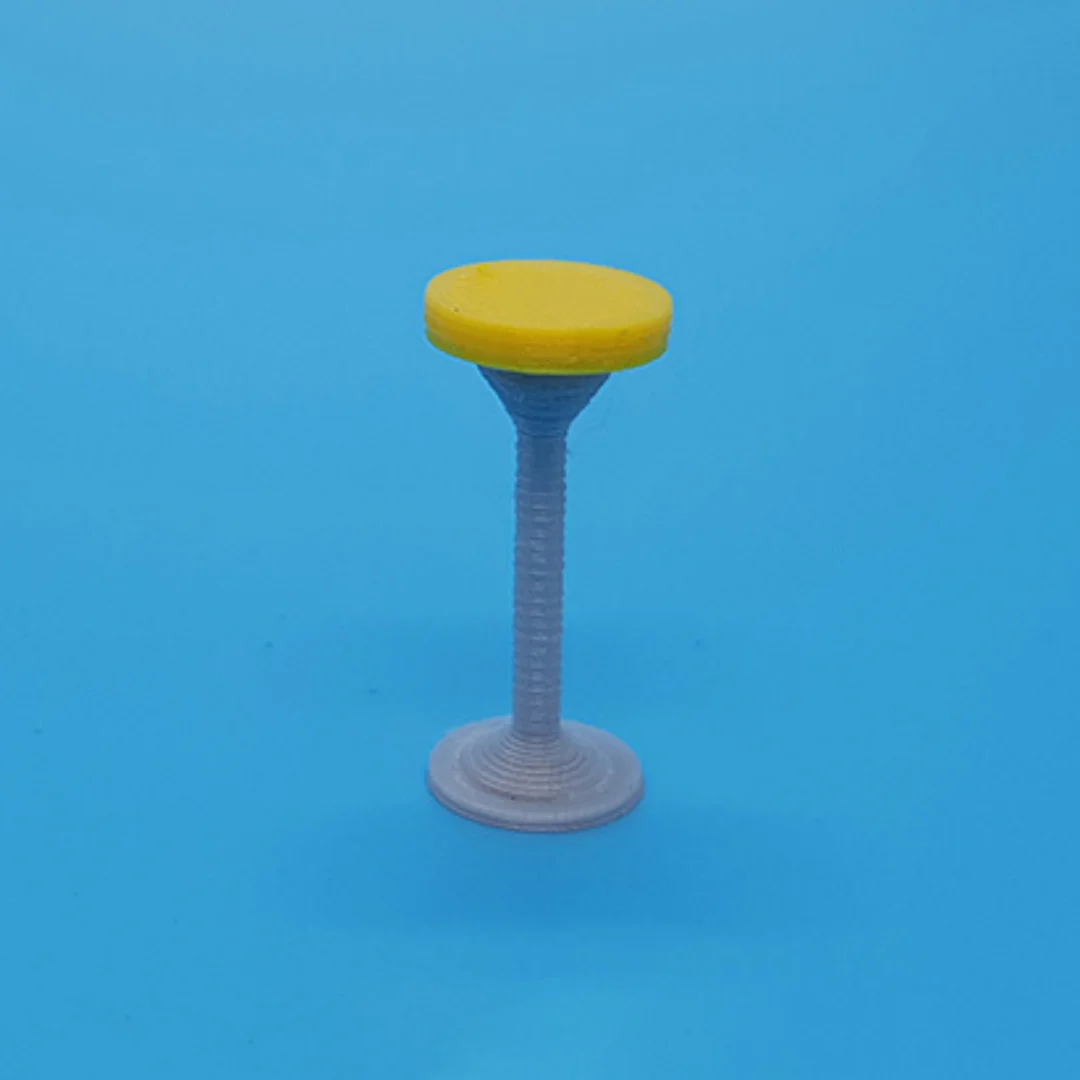 Rounded Stool miniature model at 1:50 scale.