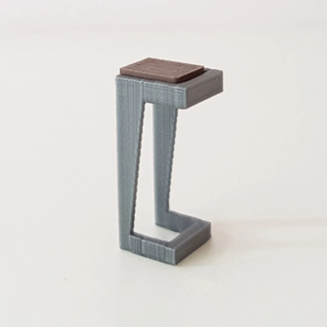 Cantilever Modern Stool miniature model at 1:50 scale.