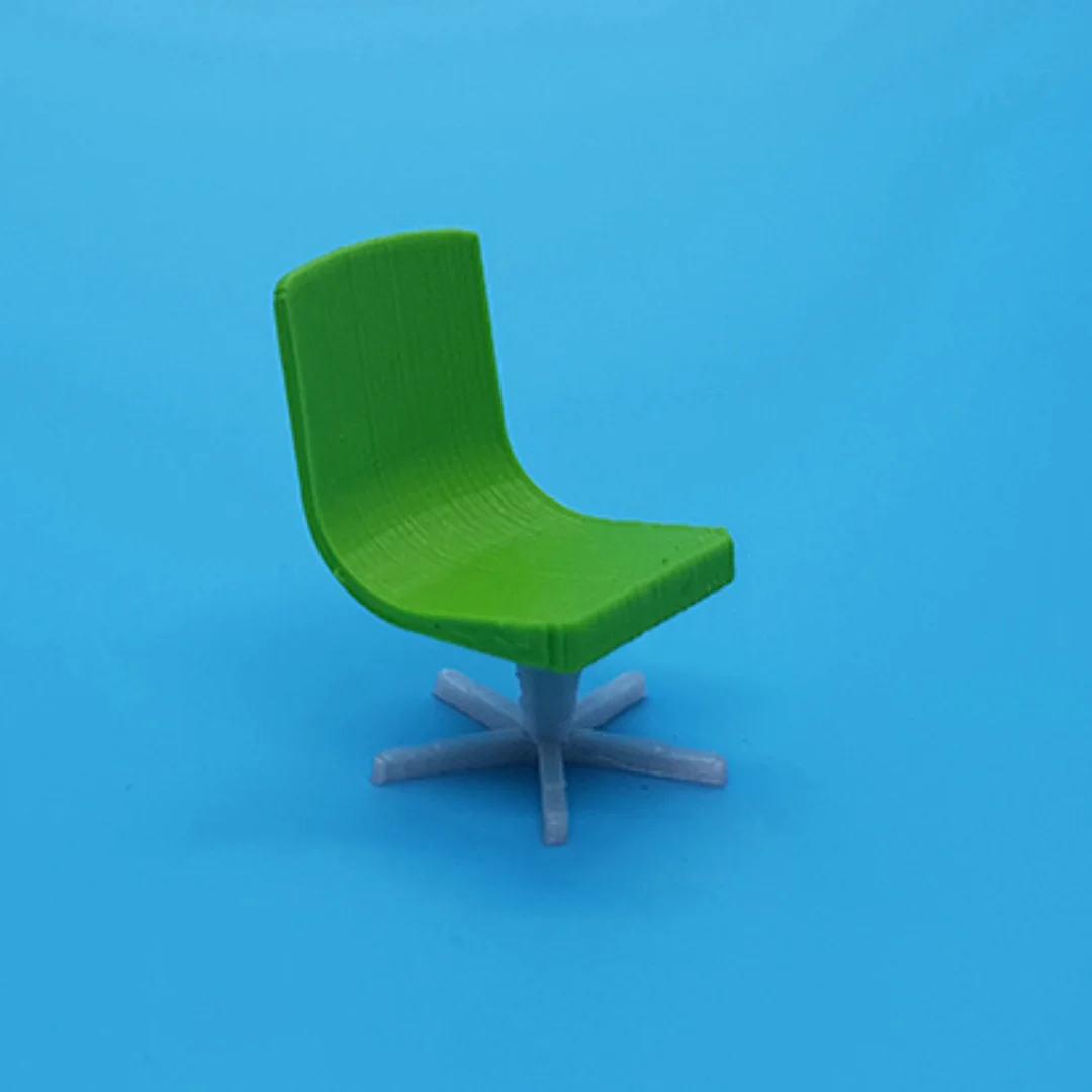 Designer Chair miniature model at 1:50 scale.