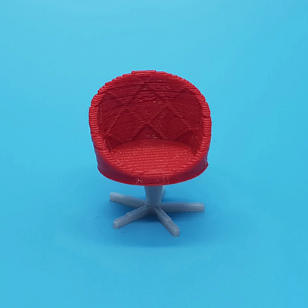 Texture Lounge Chair miniature model at 1:50 scale.