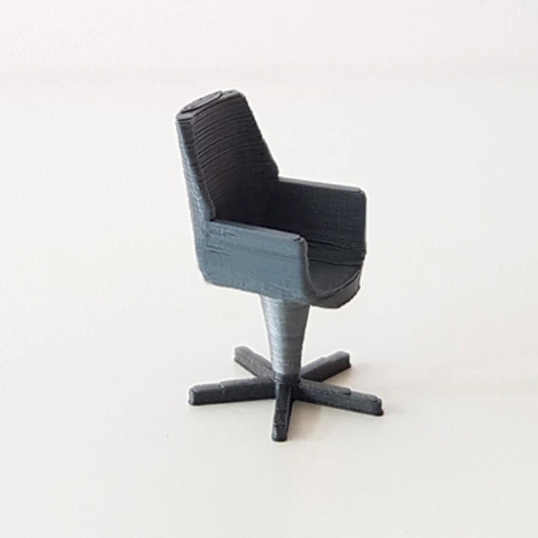 Visitor Chair miniature model at 1:50 scale.