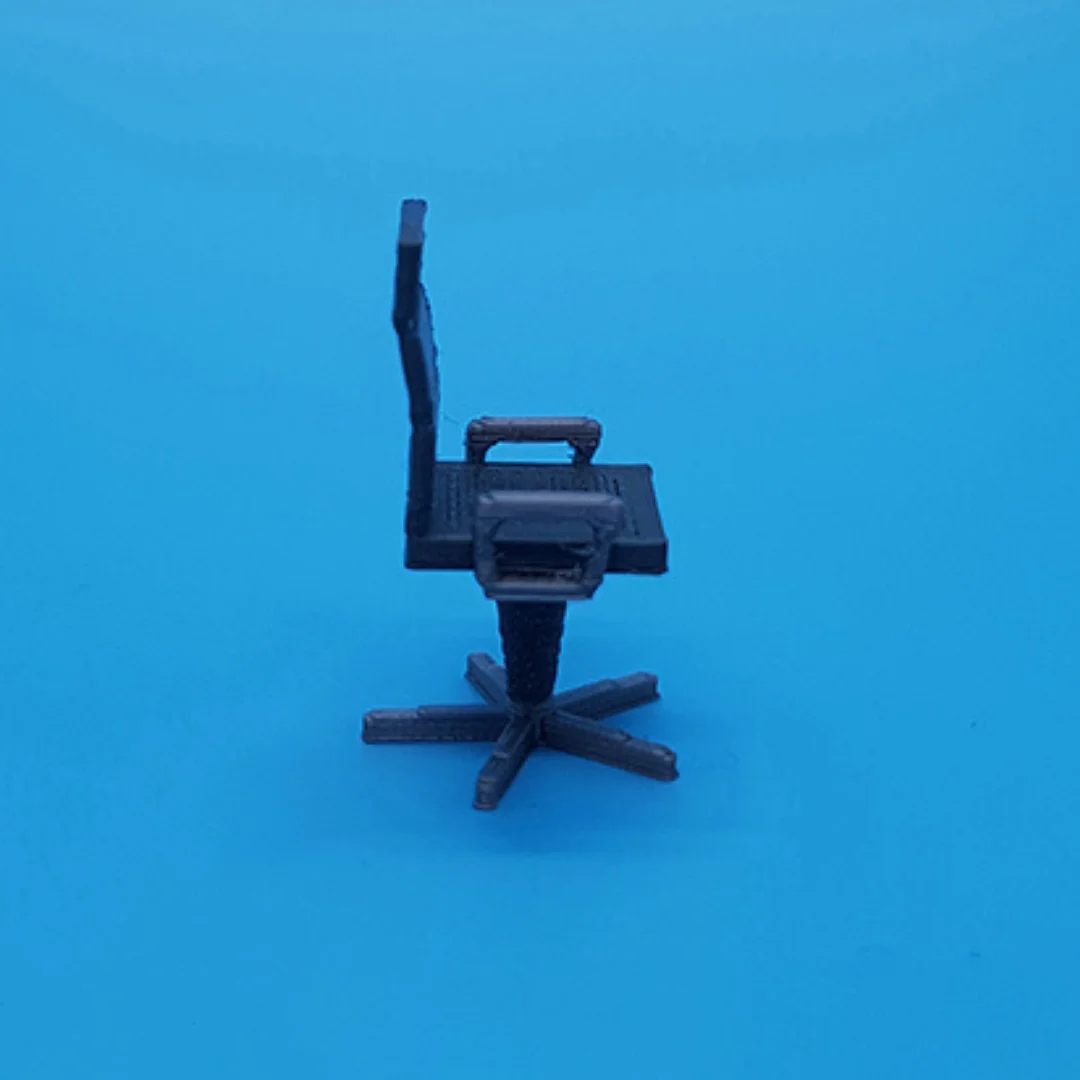 Conference Chair miniature model viewed from the side at 1:50 scale.