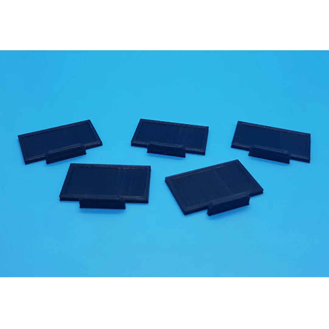 Flat TV-1 miniature models displayed together at 1:50 scale.