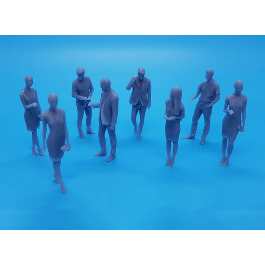 Business-2 miniature human figures displayed together for architectural models at 1:50 scale.