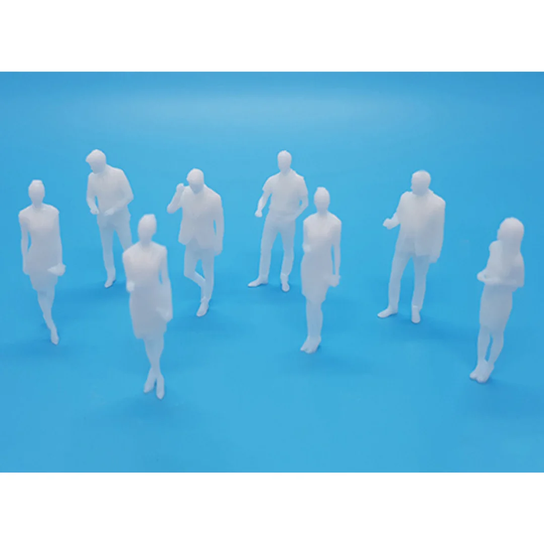 Business-2 miniature human figures displayed together for architectural models at 1:50 scale.