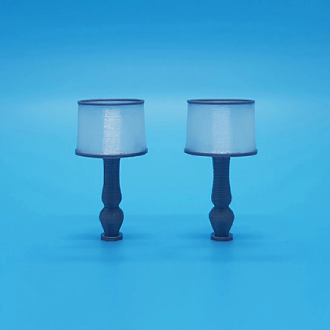 Classic Large Table Lamp miniature models displayed together at 1:50 scale.
