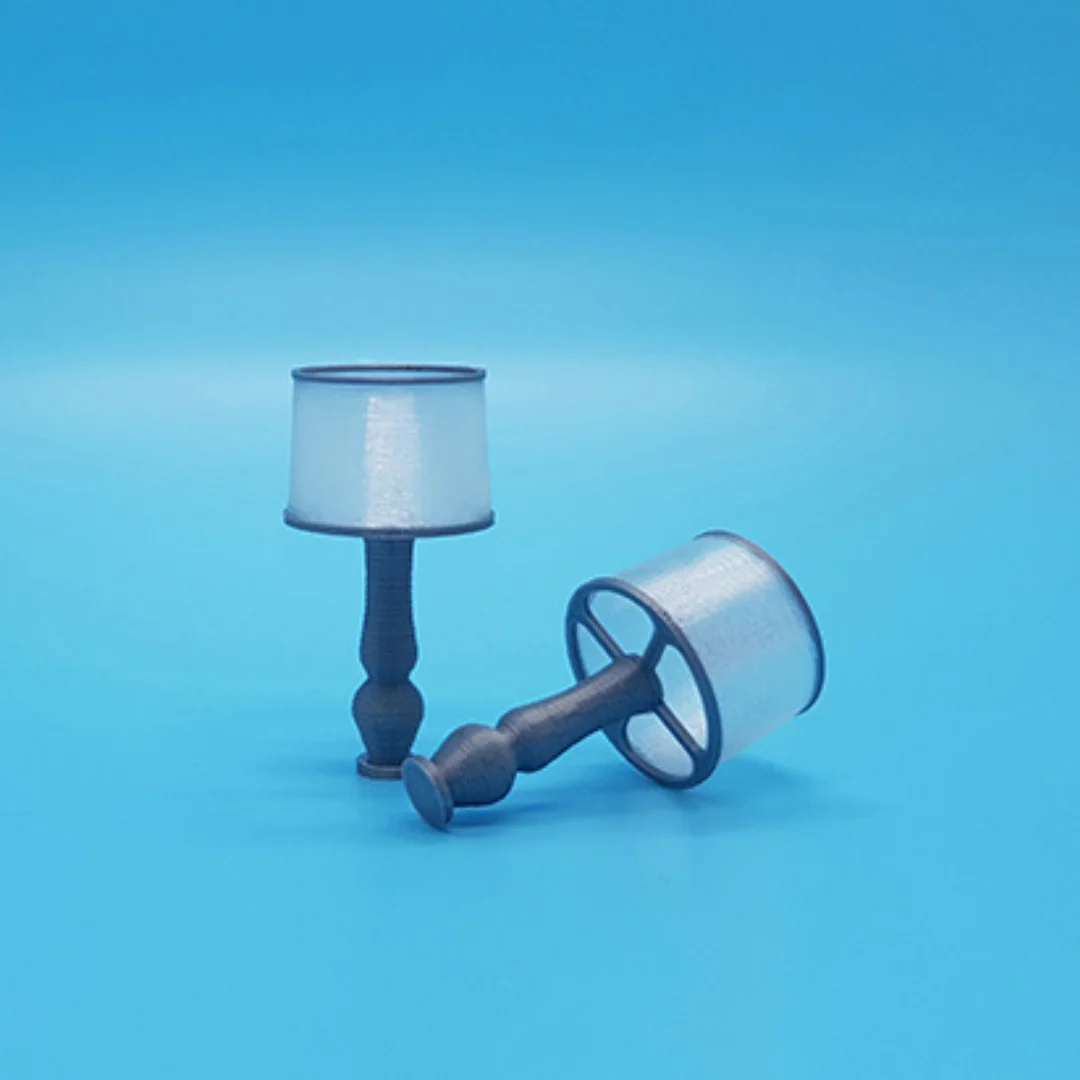 Classic Large Table Lamp miniature models displayed together at 1:50 scale.
