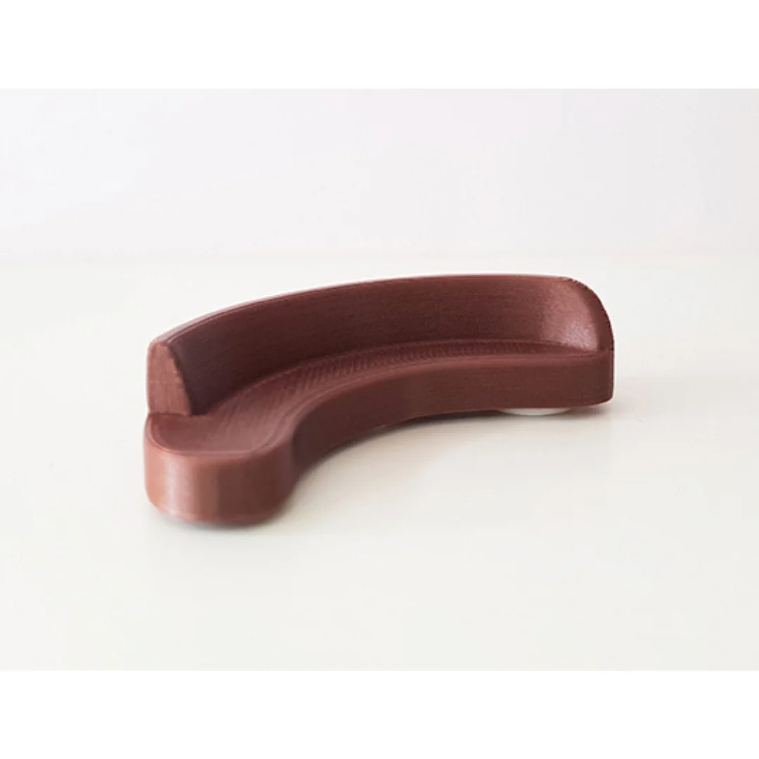 Ellipse Sofa miniature model at 1:50 scale.