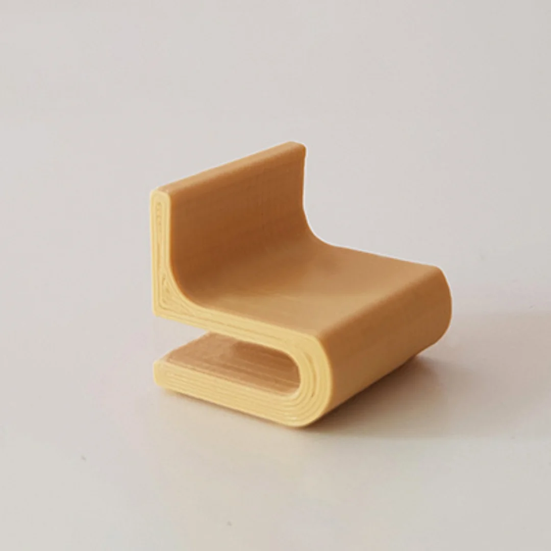 Cantilever Sofa miniature model at 1:50 scale.