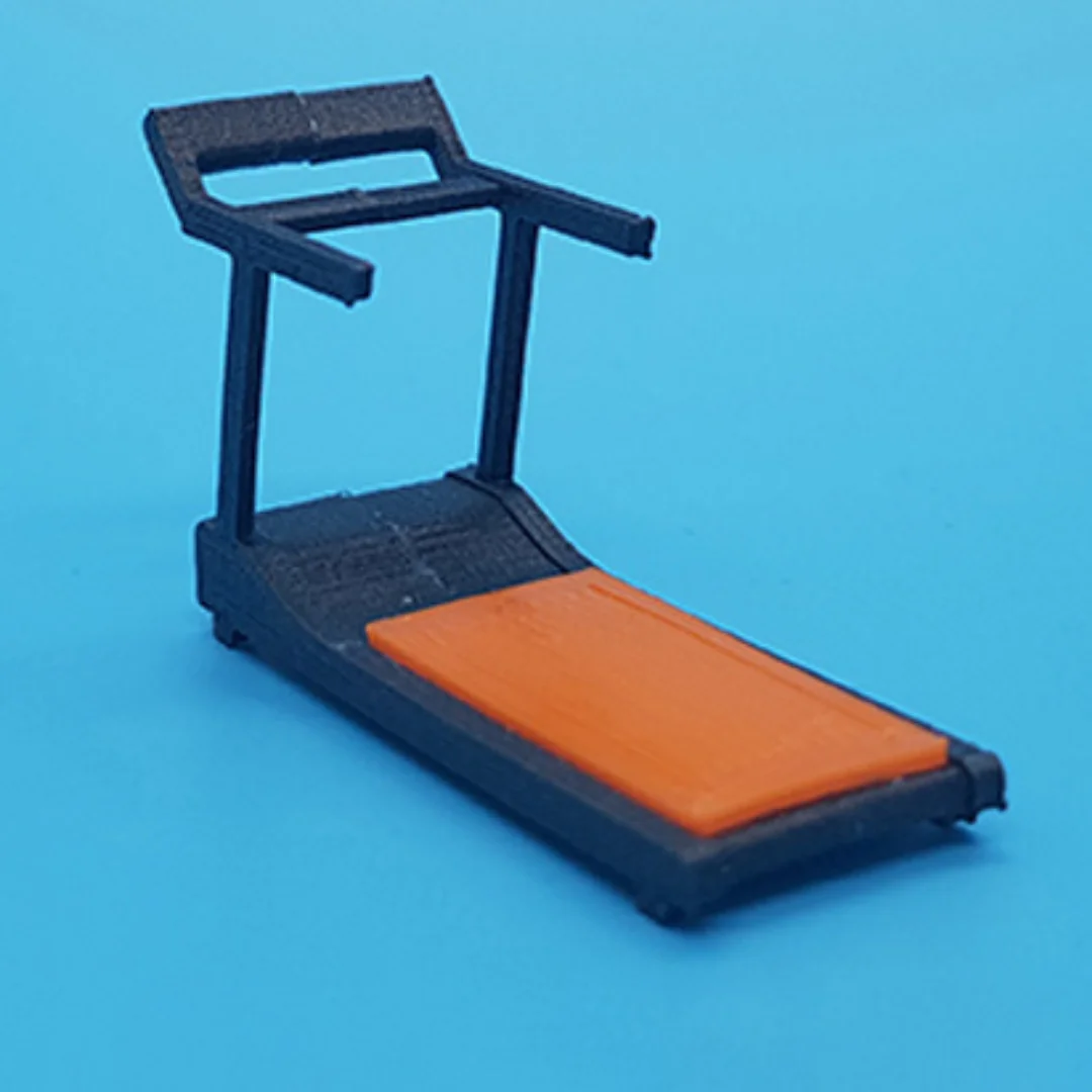 Treadmill miniature model at 1:50 scale.