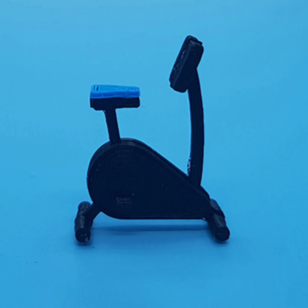 Indoor Cycle Bike miniature model viewed from the side at 1:50 scale.