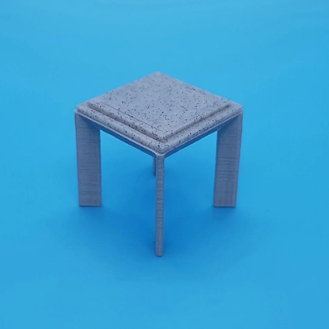 Aster Coffee Table Small miniature model at 1:20 scale.