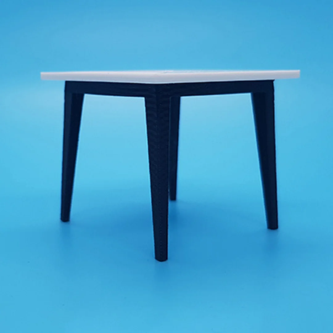 Classic Dining-4 Table miniature model at 1:20 scale.