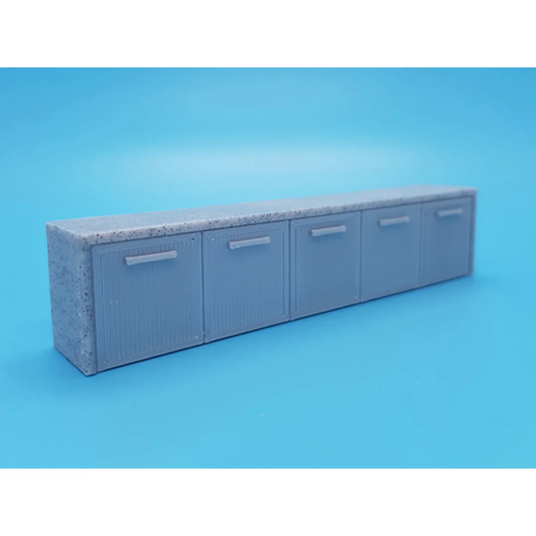 Eco-Design TV Table miniature model at 1:20 scale.