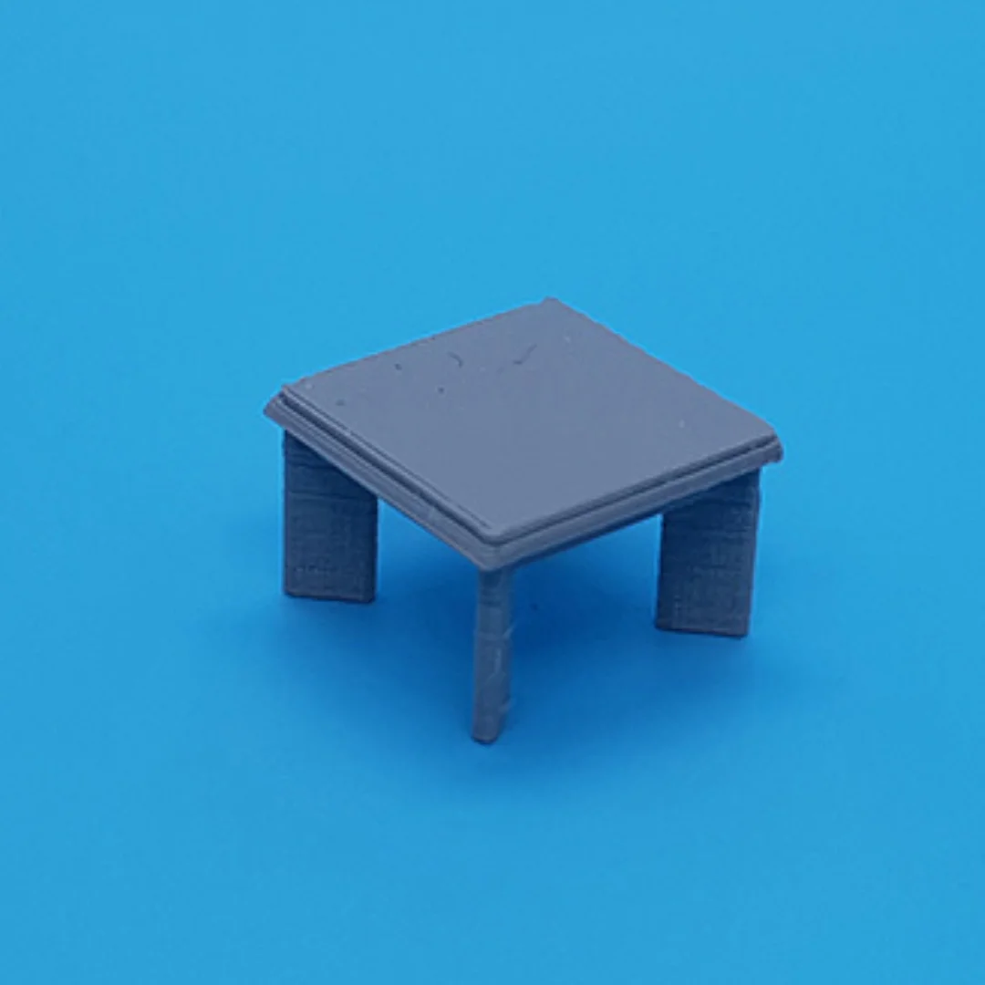 Aster Small Coffee Table miniature model at 1:50 scale.