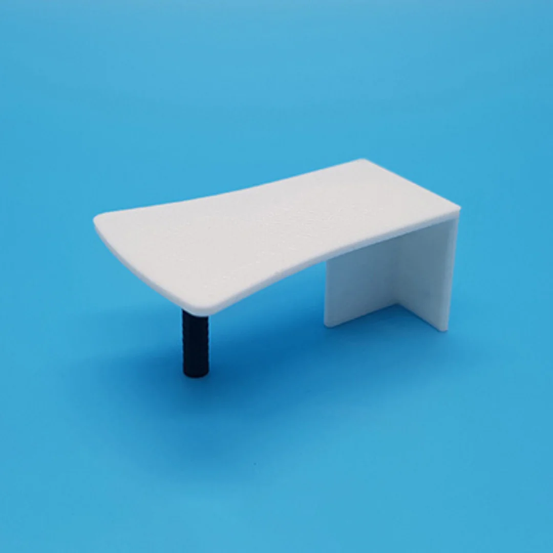Wide Edge Office Desk miniature model at 1:50 scale.
