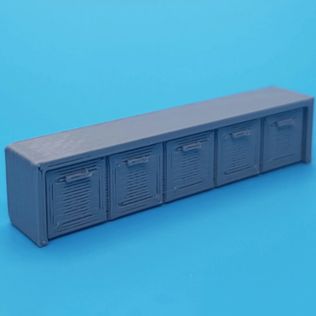 Eco-Design TV Table miniature model at 1:50 scale.