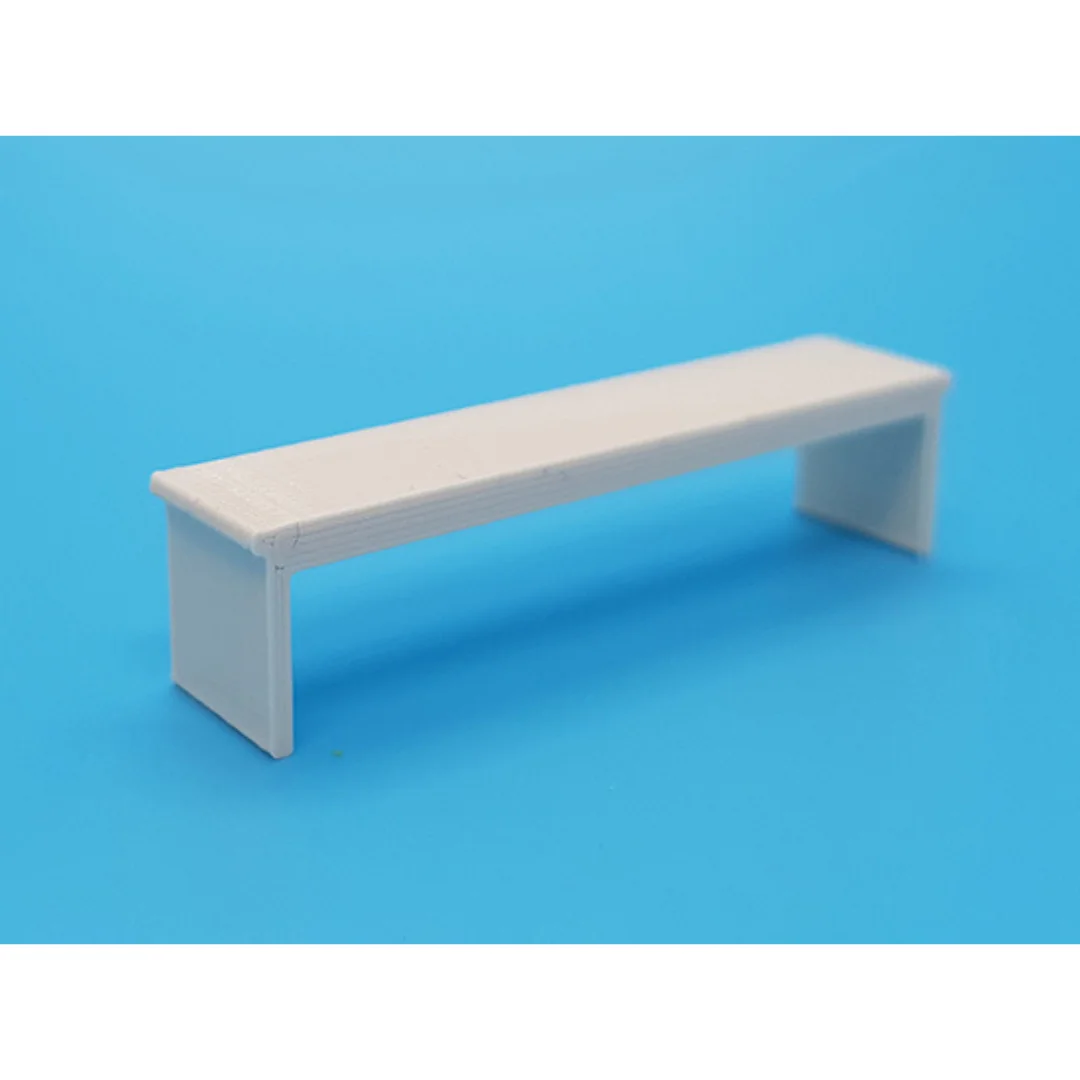 Simple TV Table miniature model at 1:50 scale.
