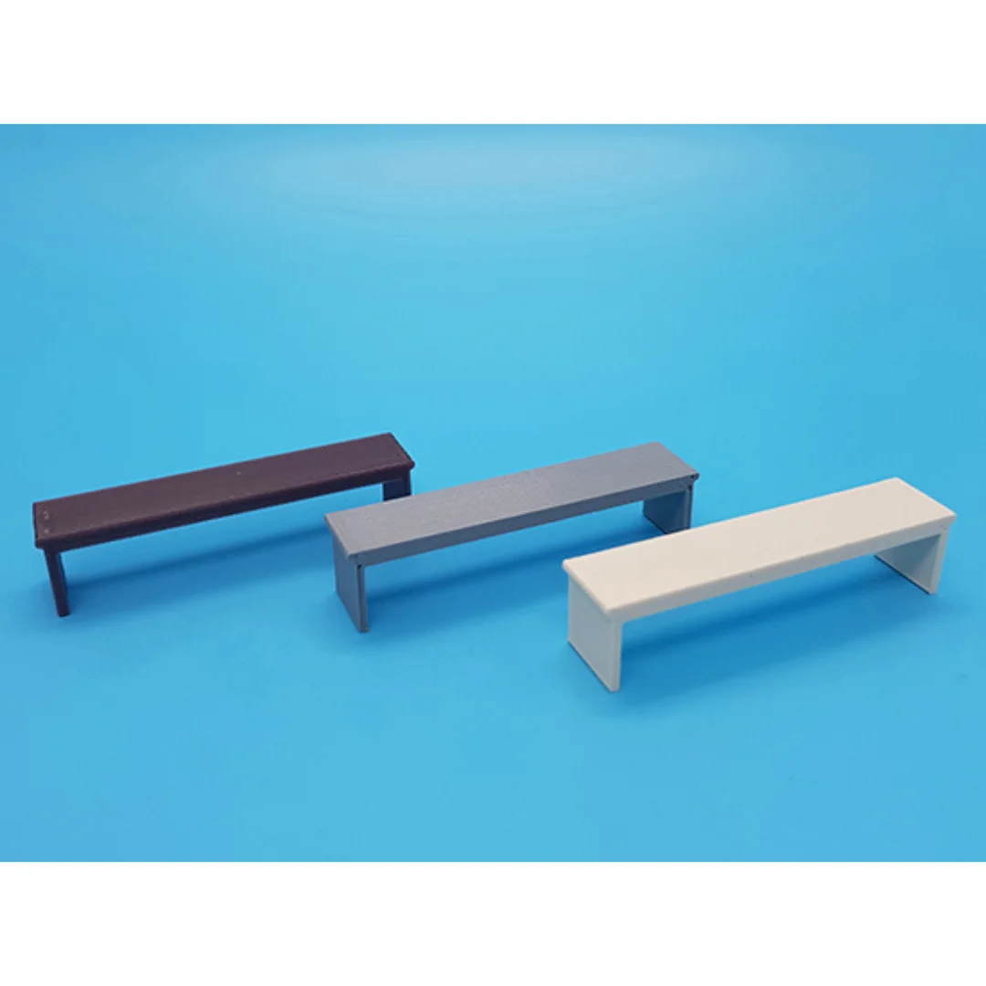 Simple TV Table miniature models shown together at 1:50 scale.