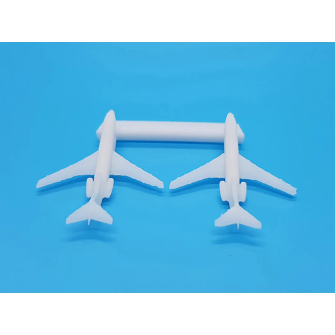 Boeing 727 Airplane miniature models shown together at 1:1000 scale.