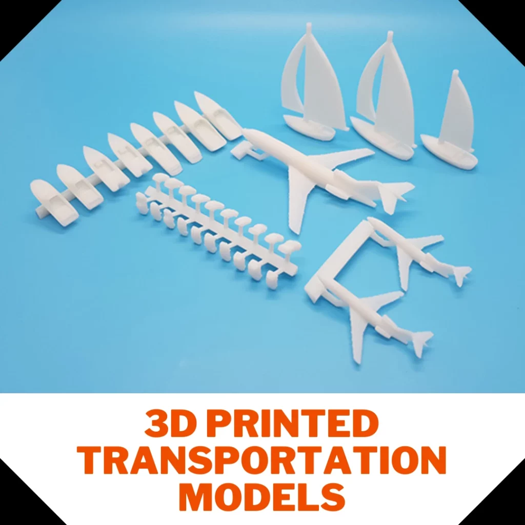 3D Printed Transportation Models Collection for Interior and Exterior models