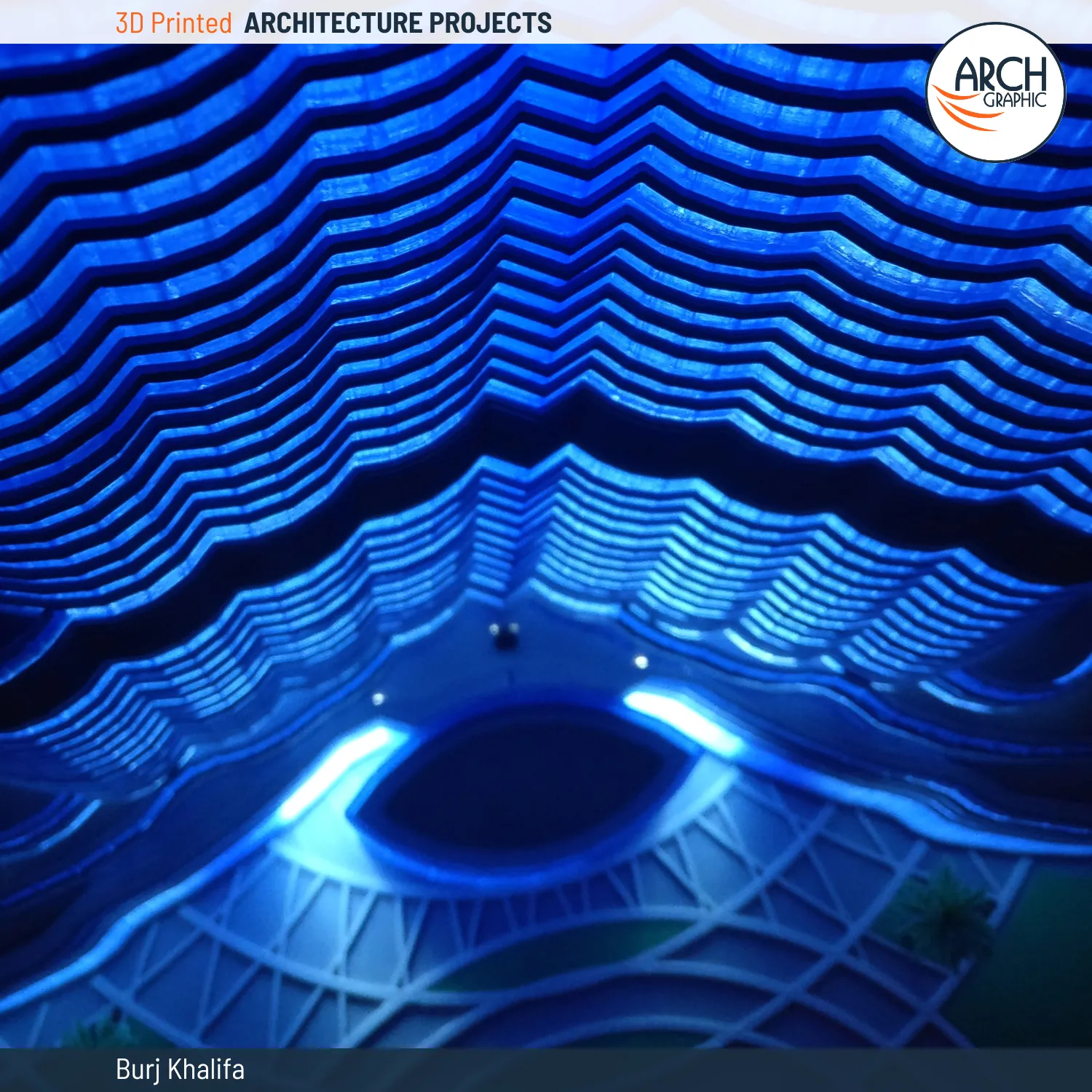 LED Light for 3D Print Burj Khalifa using Best Filament 3D Printing in UAE