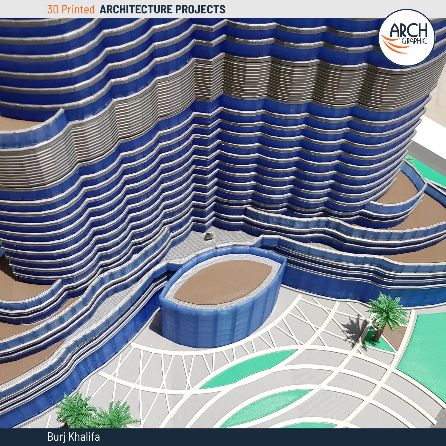 3D Printed Burj Khalifa from Arch Graphic Best 3D Print Hub in Sharjah
