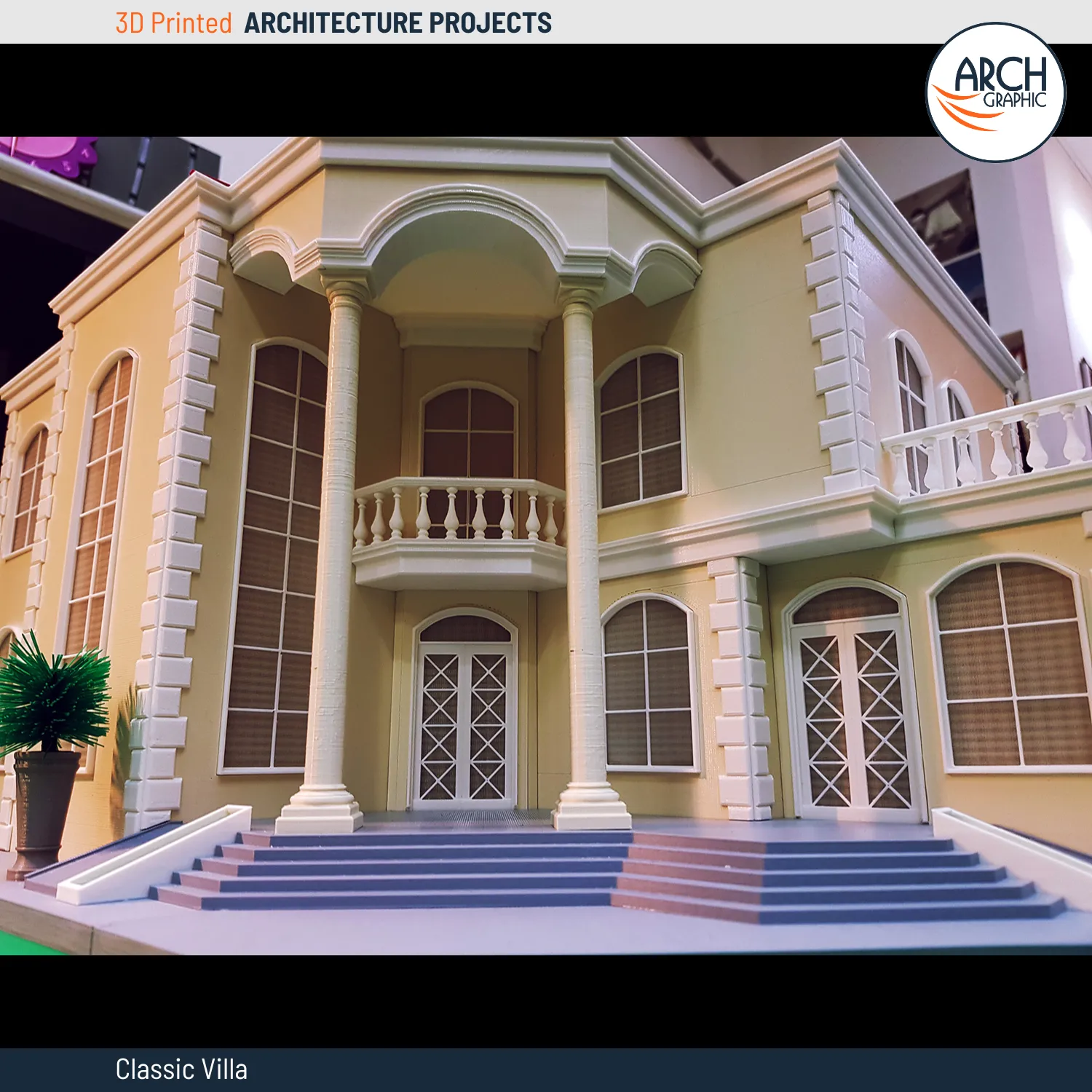 3d print classic villa in Dubai