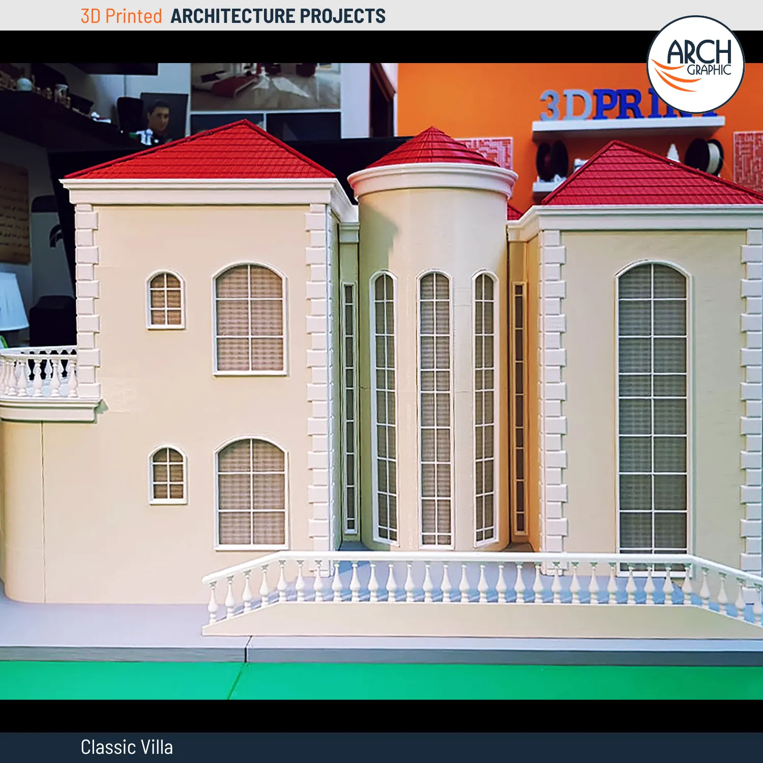 3d print villa mode for students