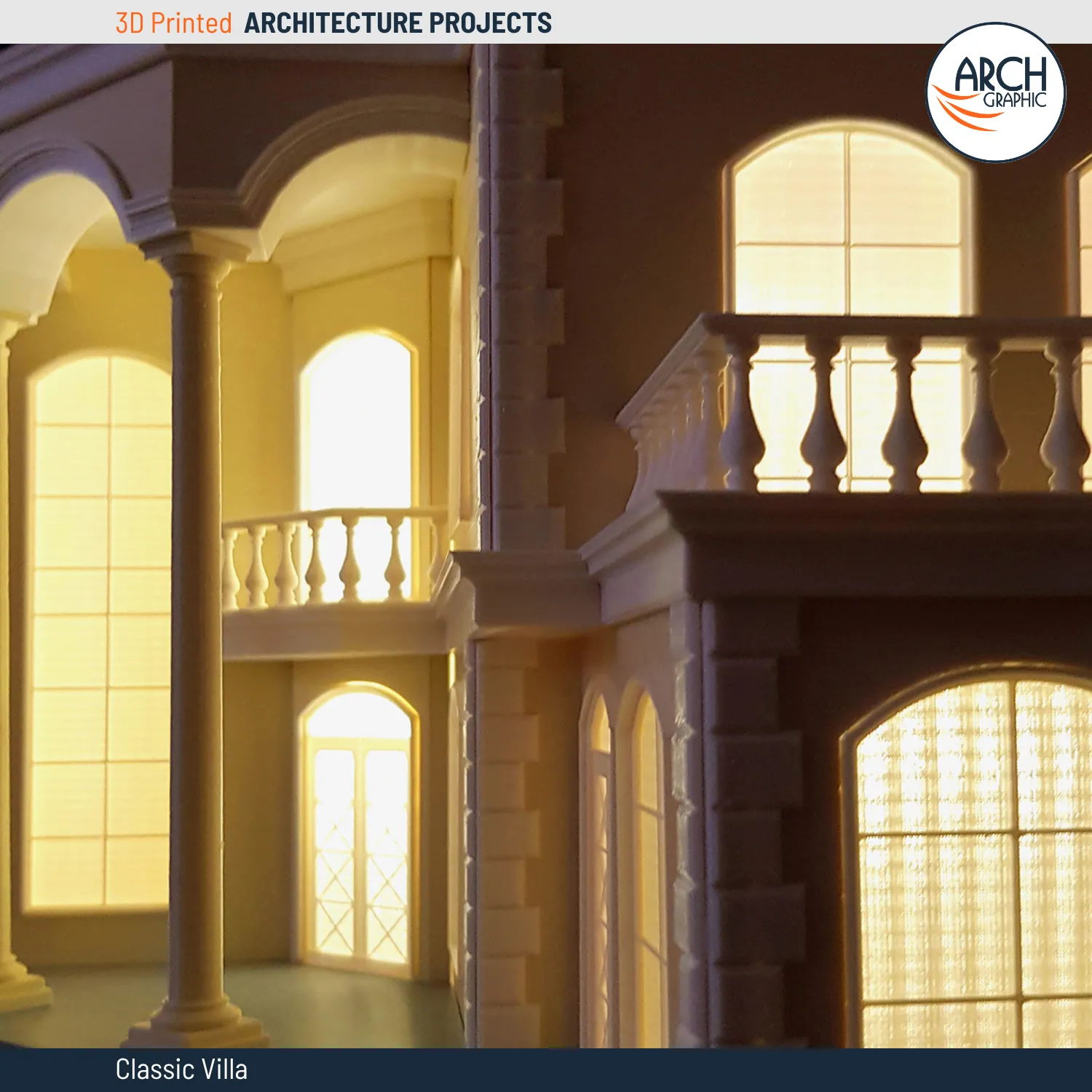 classic 3D print villa in uae