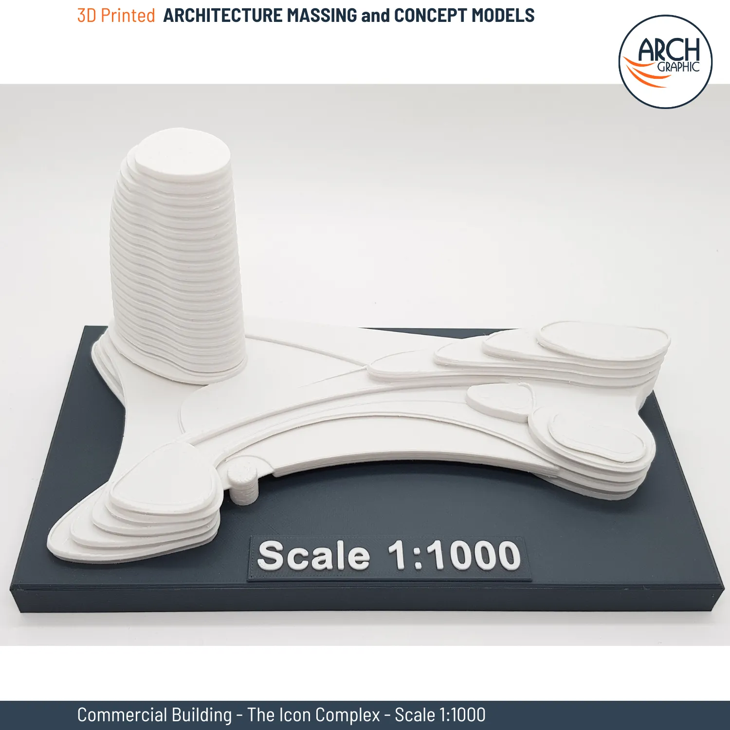 3D Print Complex Building Scale 1:1000