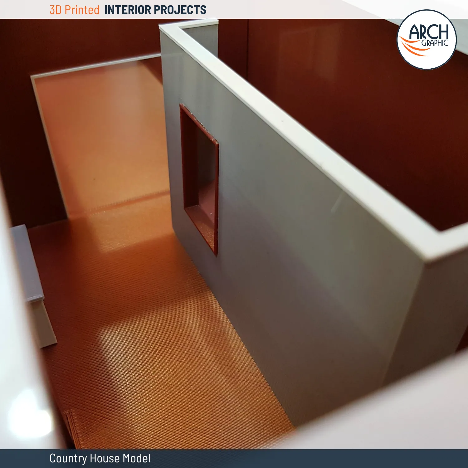 3d printed country house interior in Dubai