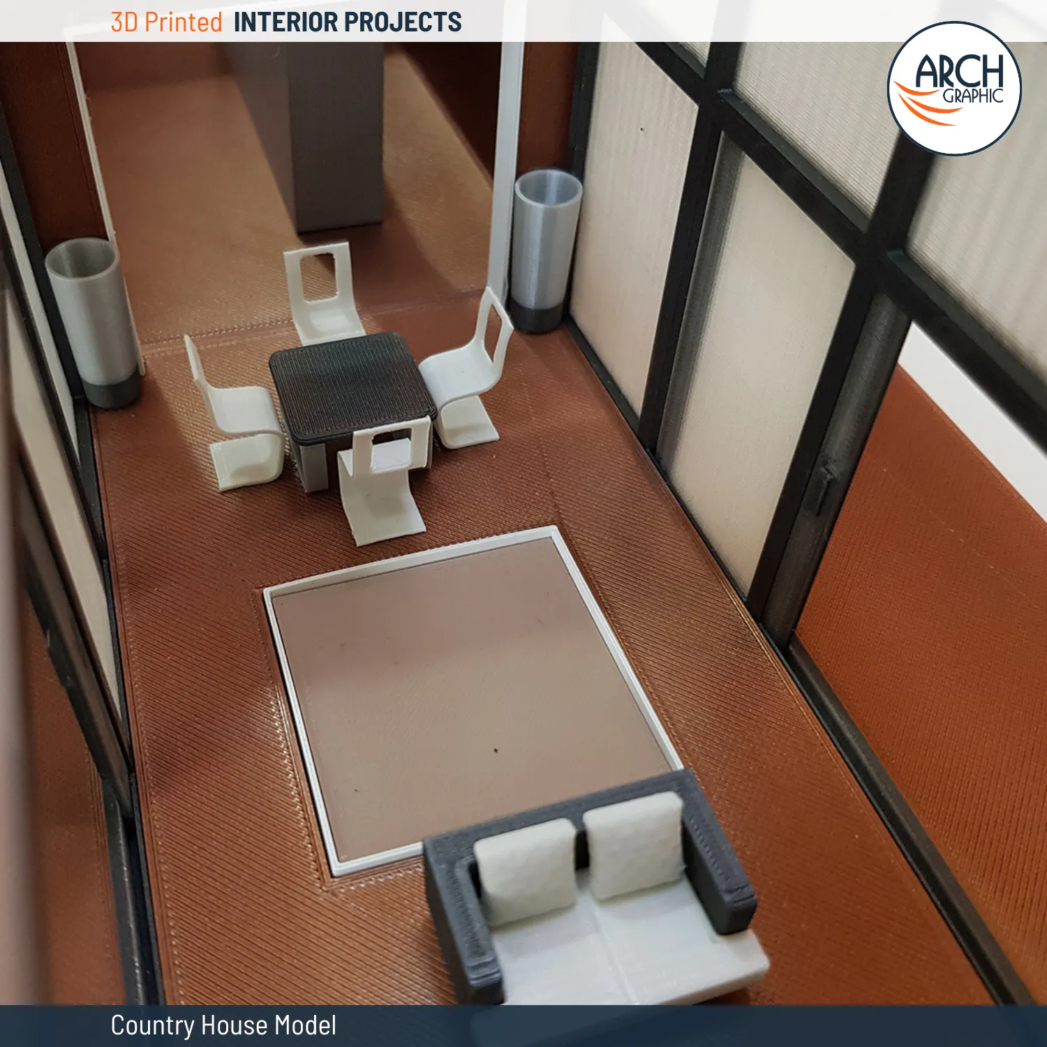3d printed country house interior in UAE