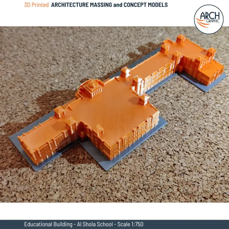 3D Printing Golden Color Study Models in UAE
