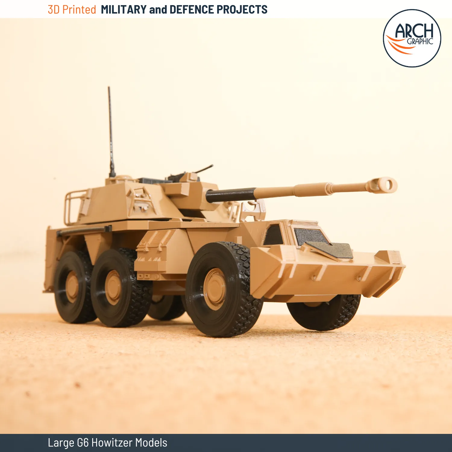 3D Printing G6 Howitzer Model
