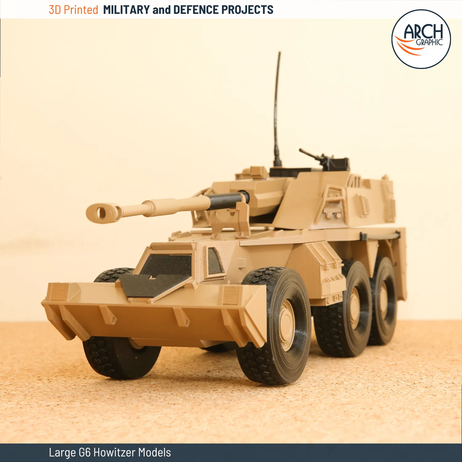 3D Printing Rhino G6 Howitzer Model