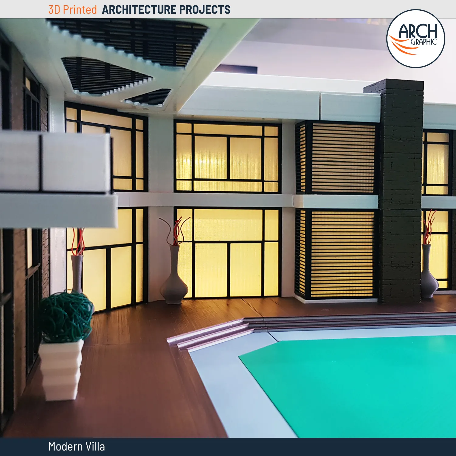 scale model 3d printing villa in UAE