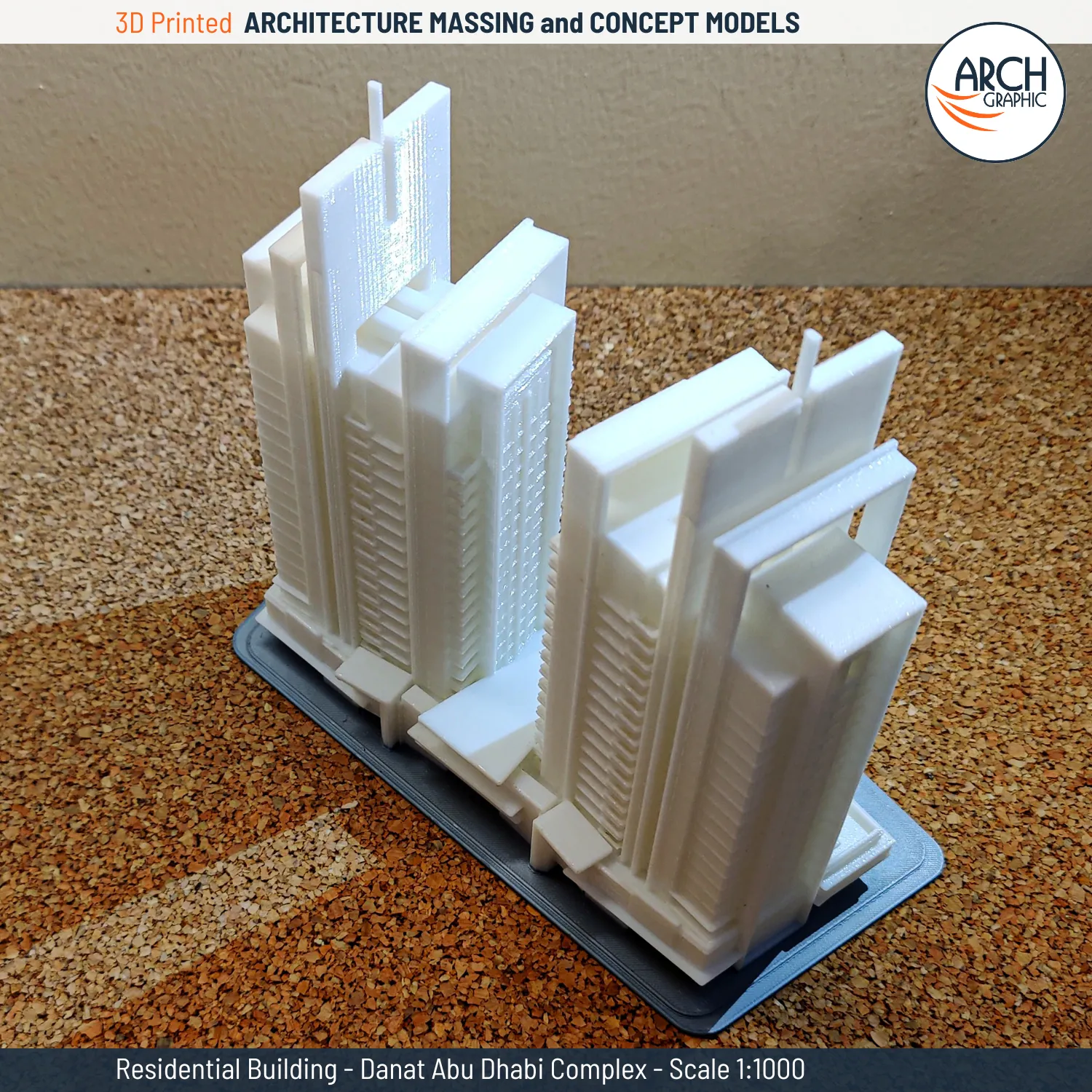 3D Printing Complex Building Scale 1:500