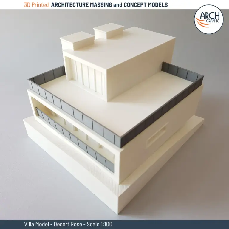 3D Print Modern Villa Scale 1:100