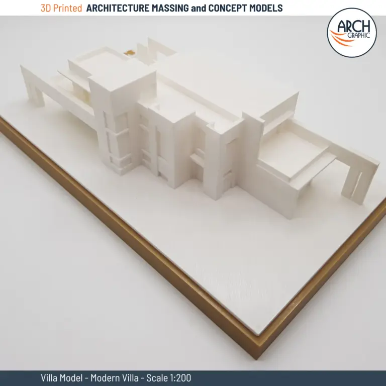 3D Print Modern Villa Scale 1:200