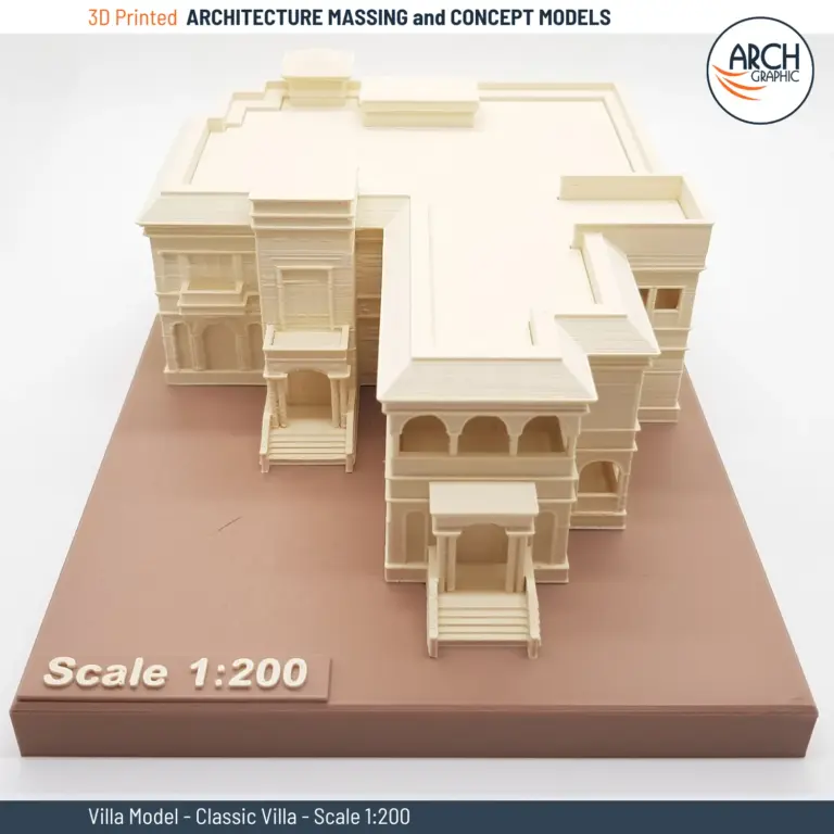 3D Print Villa Scale 1/200